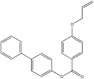 4-(2-Propenyloxy)benzoic acid 4-biphenylyl ester 结构式