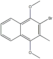 1,4-Dimethoxy-2-bromo-3-methylnaphthalene 结构式