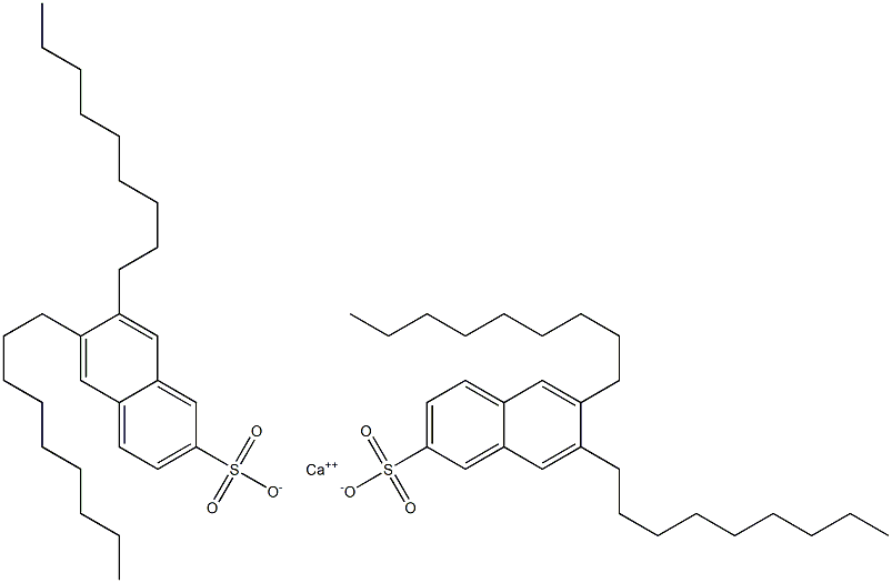 Bis(6,7-dinonyl-2-naphthalenesulfonic acid)calcium salt 结构式