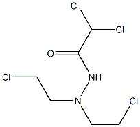 N',N'-Bis(2-chloroethyl)dichloroacetohydrazide 结构式