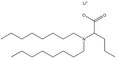 2-(Dioctylamino)valeric acid lithium salt 结构式