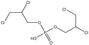 Phosphoric acid hydrogen bis(2,3-dichloropropyl) ester 结构式