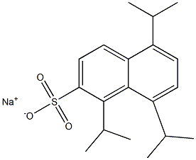 1,5,8-Triisopropyl-2-naphthalenesulfonic acid sodium salt 结构式
