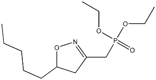 (5-Pentyl-2-isoxazolin-3-yl)methylphosphonic acid diethyl ester 结构式