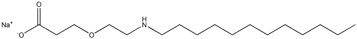 3-[2-(Dodecylamino)ethoxy]propionic acid sodium salt 结构式