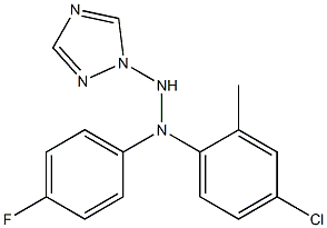1-(1H-1,2,4-Triazol-1-yl)-2-[4-fluorophenyl]-2-(2-methyl-4-chlorophenyl)hydrazine 结构式