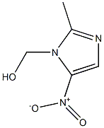 1-(Hydroxymethyl)-2-methyl-5-nitro-1H-imidazole 结构式