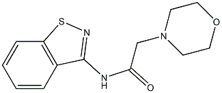 N-(1,2-Benzisothiazol-3-yl)-2-(4-morpholinyl)acetamide 结构式