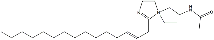 1-[2-(Acetylamino)ethyl]-1-ethyl-2-(2-pentadecenyl)-2-imidazoline-1-ium 结构式