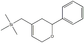 4-Trimethylsilylmethyl-6-phenyl-5,6-dihydro-2H-pyran 结构式