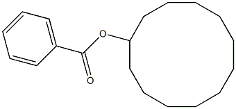 Cyclododecanol benzoate 结构式