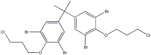 2,2-Bis[3,5-dibromo-4-(3-chloropropoxy)phenyl]propane 结构式