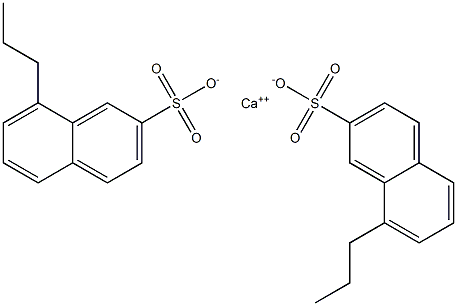 Bis(8-propyl-2-naphthalenesulfonic acid)calcium salt 结构式