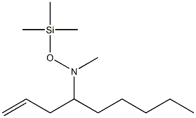 N-Methyl-N-[(trimethylsilyl)oxy]-1-(2-propenyl)hexan-1-amine 结构式