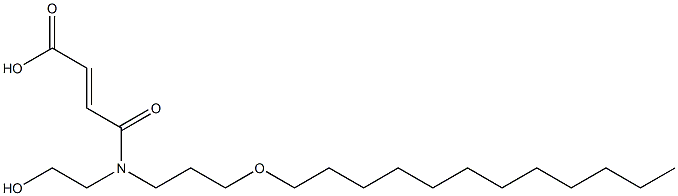 4-[[3-(Dodecyloxy)propyl](2-hydroxyethyl)amino]-4-oxo-2-butenoic acid 结构式