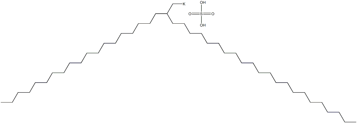 Sulfuric acid 2-nonadecyltetracosyl=potassium salt 结构式