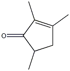 2,3,5-Trimethyl-2-cyclopentene-1-one 结构式