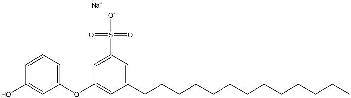 3'-Hydroxy-5-tridecyl[oxybisbenzene]-3-sulfonic acid sodium salt 结构式