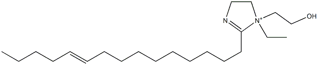 1-Ethyl-1-(2-hydroxyethyl)-2-(10-pentadecenyl)-2-imidazoline-1-ium 结构式