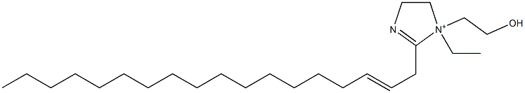 1-Ethyl-1-(2-hydroxyethyl)-2-(2-octadecenyl)-2-imidazoline-1-ium 结构式