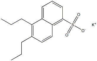 5,6-Dipropyl-1-naphthalenesulfonic acid potassium salt 结构式