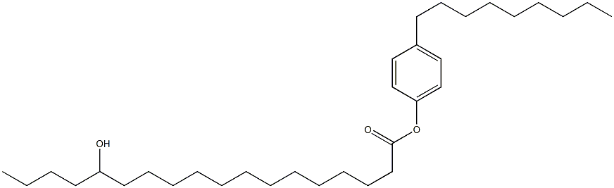 14-Hydroxystearic acid 4-nonylphenyl ester 结构式