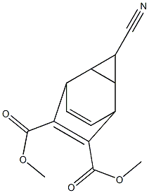 3-Cyanotricyclo[3.2.2.02,4]nona-6,8-diene-6,7-dicarboxylic acid dimethyl ester 结构式