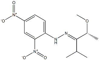 [R,(+)]-2-Methoxy-4-methyl-3-pentanone 2,4-dinitrophenyl hydrazone 结构式