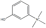 3-Hydroxyphenyltrimethylaminium 结构式