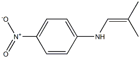 N-(4-Nitrophenyl)-2-methyl-1-propen-1-amine 结构式