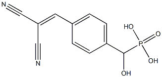 Hydroxy[4-(2,2-dicyanoethenyl)phenyl]methylphosphonic acid 结构式