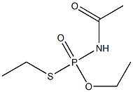 Acetylaminothiophosphonic acid O,S-diethyl ester 结构式