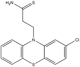 2-Chloro-10H-phenothiazine-10-propanethioamide 结构式