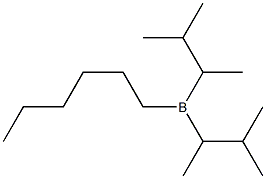 Bis(1,2-dimethylpropyl)hexylborane 结构式