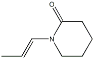 1-(1-Propenyl)piperidin-2-one 结构式