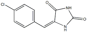 5-(4-Chlorobenzylidene)hydantoin 结构式