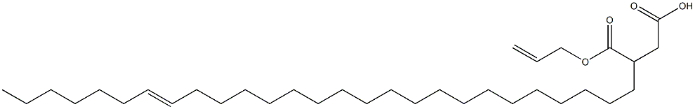 3-(20-Heptacosenyl)succinic acid 1-hydrogen 4-allyl ester 结构式