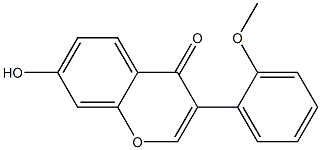 3-(2-Methoxyphenyl)-7-hydroxy-4H-1-benzopyran-4-one 结构式