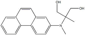 2-[(Phenanthren-2-yl)methylamino]-2-methyl-1,3-propanediol 结构式