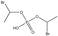 Phosphoric acid hydrogen bis(1-bromoethyl) ester 结构式
