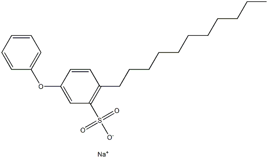 3-Phenoxy-6-undecylbenzenesulfonic acid sodium salt 结构式