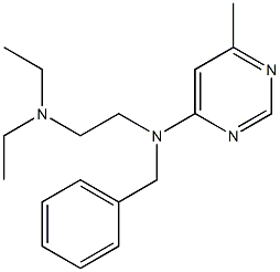 N-Benzyl-N',N'-diethyl-N-(6-methyl-4-pyrimidinyl)ethylenediamine 结构式