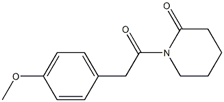 1-(4-Methoxybenzylcarbonyl)piperidin-2-one 结构式