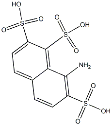 8-Amino-1,2,7-naphthalenetrisulfonic acid 结构式