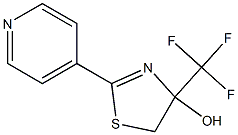 4-(Trifluoromethyl)-2-(4-pyridyl)-2-thiazolin-4-ol 结构式