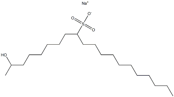 2-Hydroxyicosane-9-sulfonic acid sodium salt 结构式