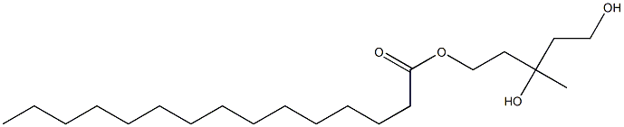 Pentadecanoic acid 3,5-dihydroxy-3-methylpentyl ester 结构式