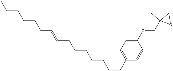 4-(8-Pentadecenyl)phenyl 2-methylglycidyl ether 结构式