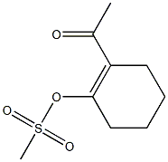 Methanesulfonic acid 2-acetyl-1-cyclohexenyl ester 结构式