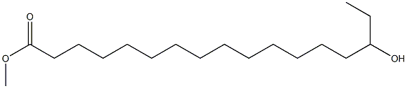 15-Hydroxyheptadecanoic acid methyl ester 结构式